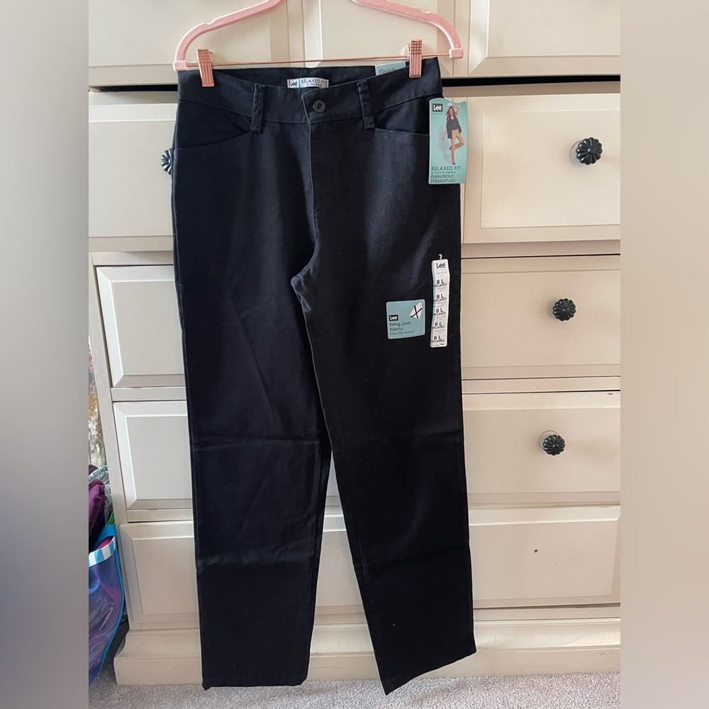 NWT Lee Black Relaxed Fit Trousers